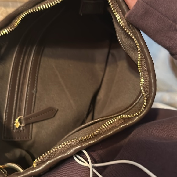 Brown Woven FAUX Leather Handbag - Picture 2 of 2